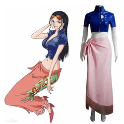 Anime One Piece Nico Robin Miss Allsunday Cosplay Costumes