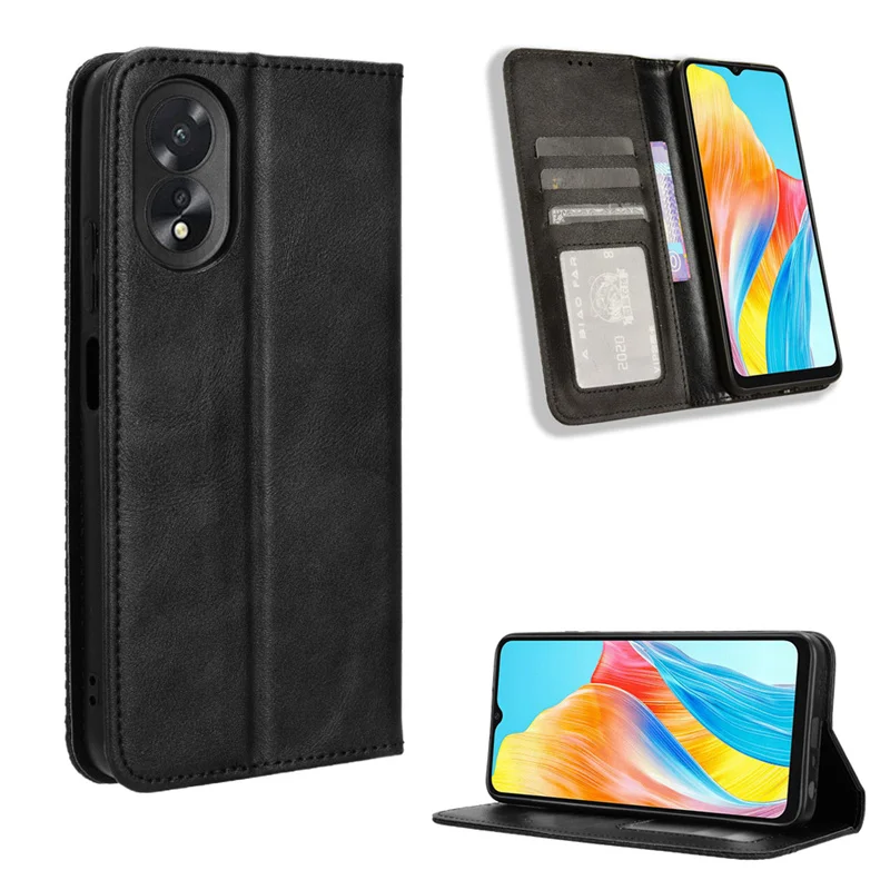 New Style For OPPO A38 4G Case Premium Leather Wallet Leather Flip Case For OPPO A18 4G OPPOA38 OPPOA18 A 38 A 18 Phone Case 202