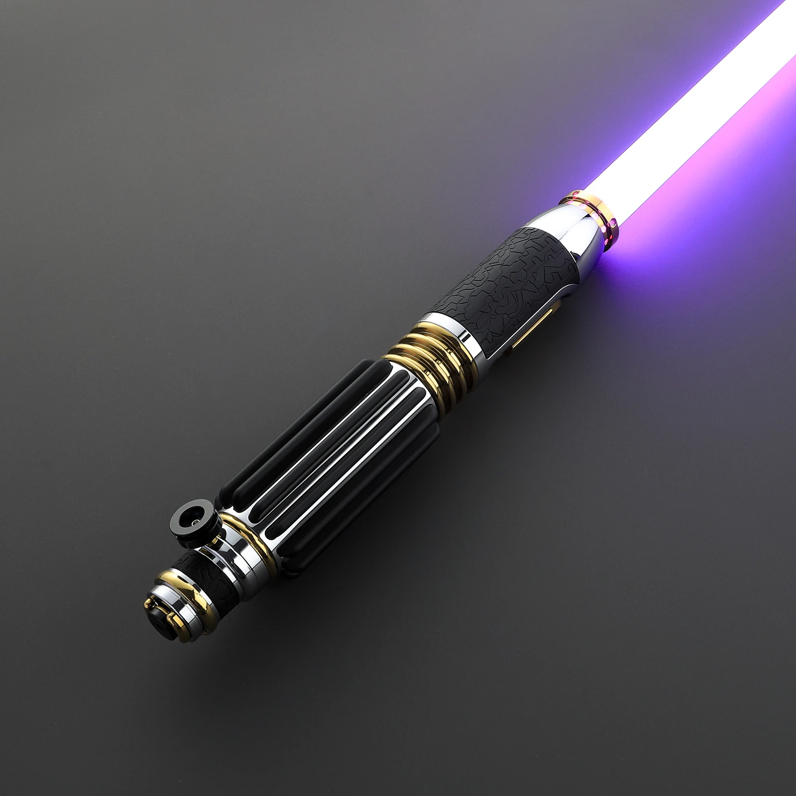 DamienSaber Mace Windu Lightsaber Sensitive Smooth Swing Light Saber Xeno3.0 Pixel Heavy Dueling Metal Handle with 34 Fonts