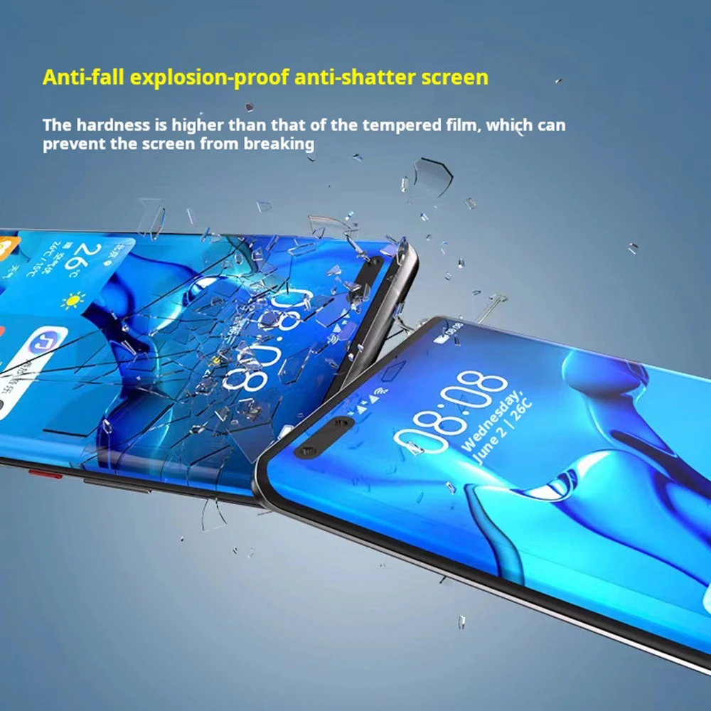 Fonlyu Thick HD UV Curing Glass Steel Film Mobile Phone Screen Protector for High-definition Hydrogel Sheets Cutting Machine