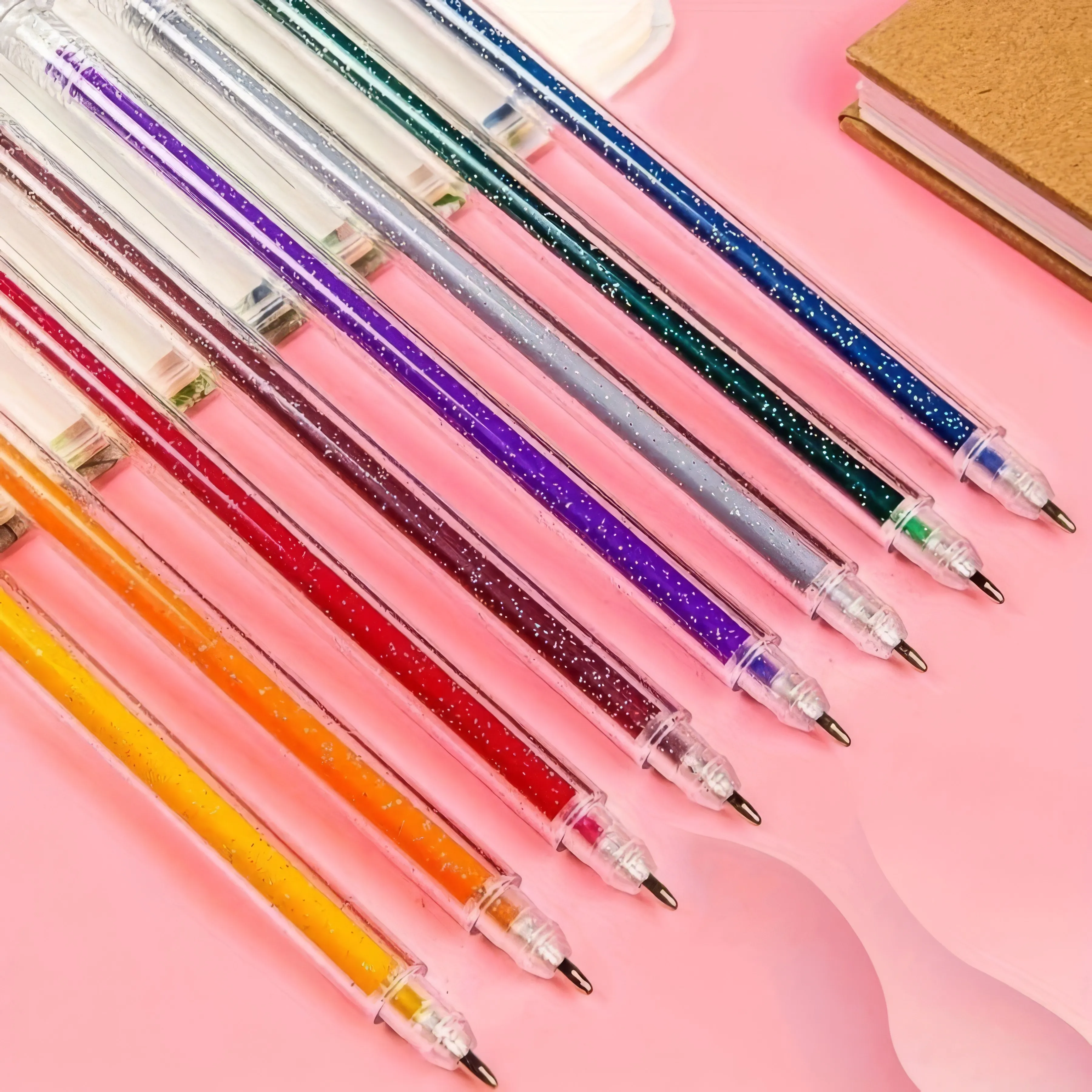 8-Pack Glitter Gel Pens Set | Multi-Color Sparkle Markers for Drawing, Coloring, Crafts & Journaling