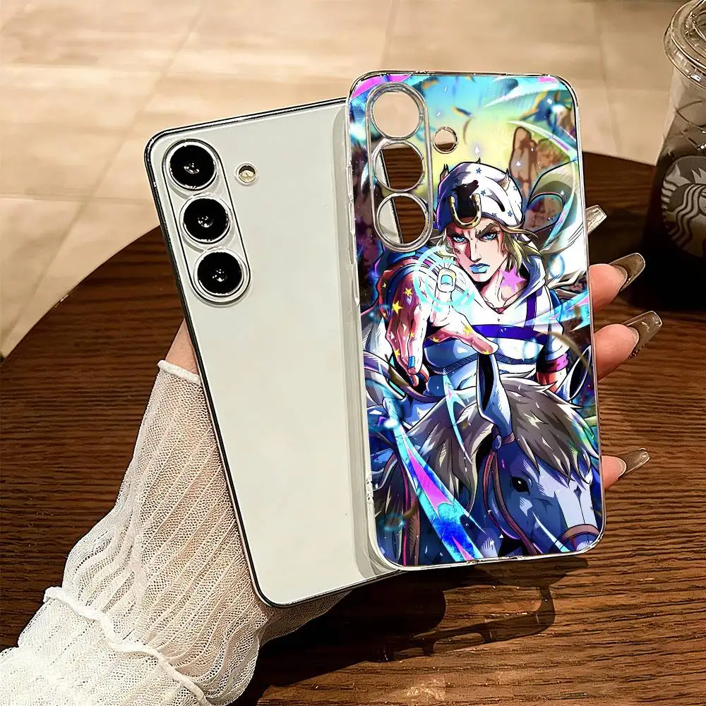 Anime JoJo's A-Adventure Joestar Phone Case For SamsungA10,12,20,21S,30,31,40,50,51,52,70,71 Transparent Cover
