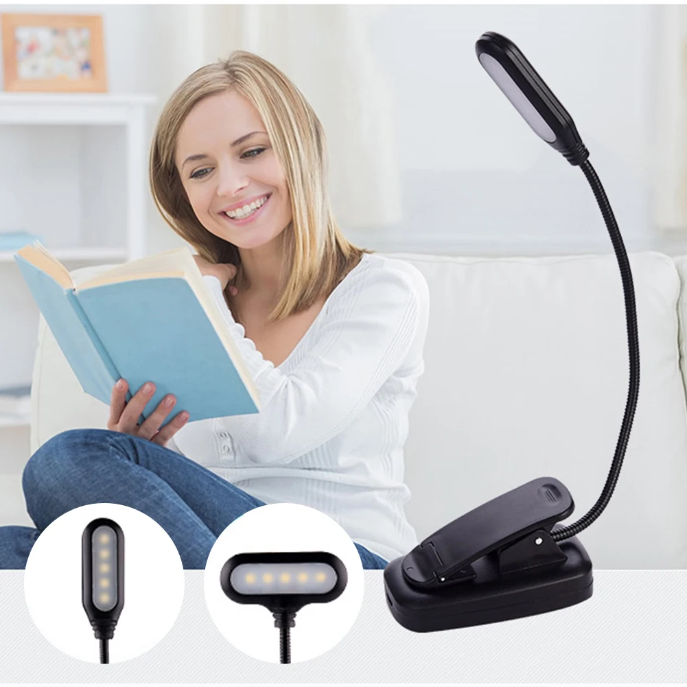 Book Light Portable Mini Night Light Flexible Bendable Reading Light for Table Lamp PC Computer Laptop Notebook