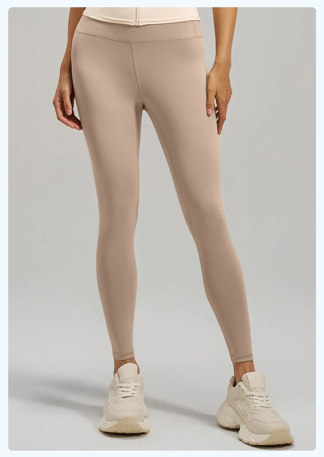 سراويل يوجا ذات ملمس عاري للنساء عالية الخصر للتحكم في البطن ورفع المؤخرة سراويل رياضية قابلة للتمدد #1