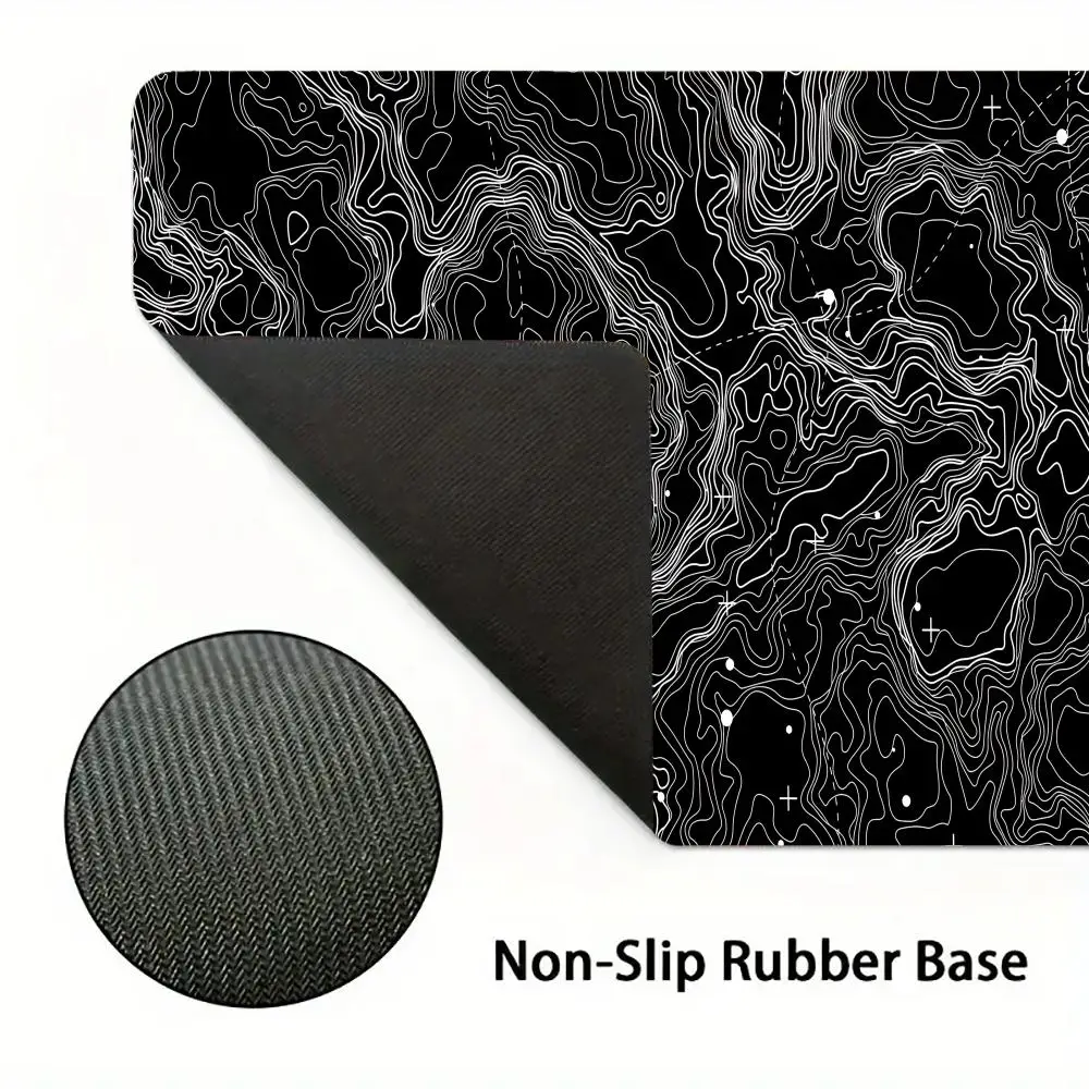 لوحة ماوس بلاك آرت لاين، لوحة مفاتيح ألعاب، ملحقات مكتبية كبيرة، وسادات ماوس ألعاب مضادة للانزلاق للكمبيوتر المحمول والكمبيوتر اللوحي، سجادة لعب للكمبيوتر الشخصي #5