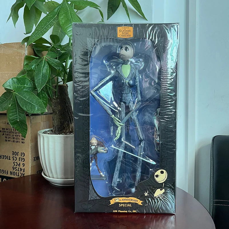 Nightmare Before Christmas Jack szkieleton figurka 12 Face Jack Jack krzesło specjalna wersja zabawkowy Model Halloween