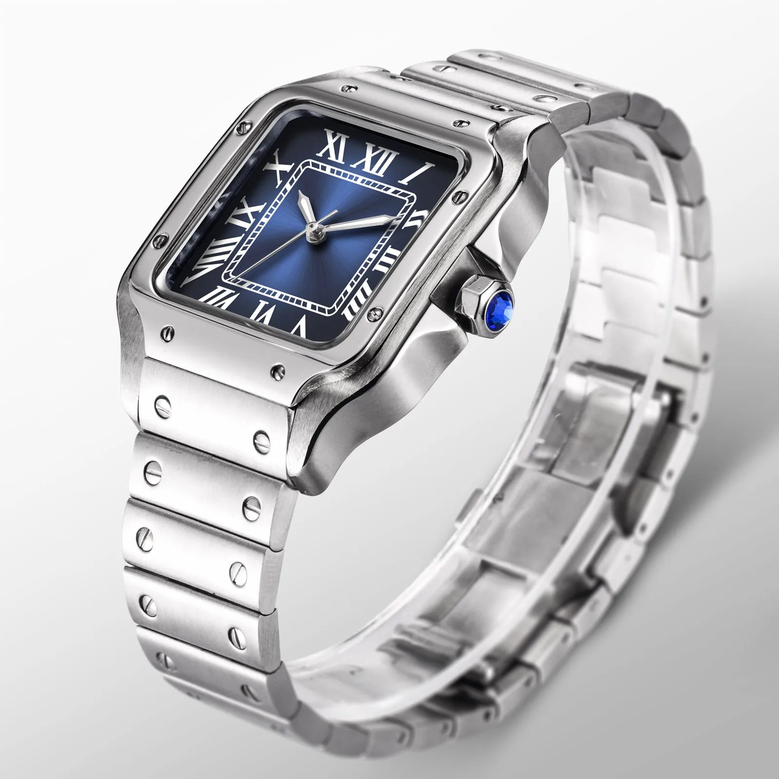

Men Automatic Mechanical Watch Stainless Steel Waterproof Luminous Classic Business Casual Fashion Self Winding Analog Sports Wr