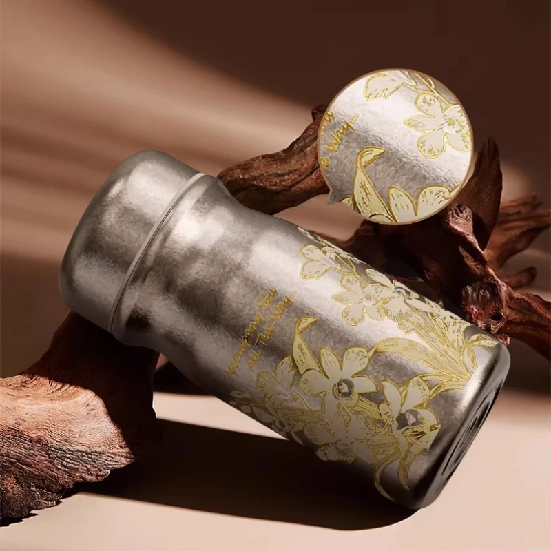 

Pure Titanium Insulated Cup Mini Portable Compact Travel High-Value New Model Birthday Gift Titanium Water Cup