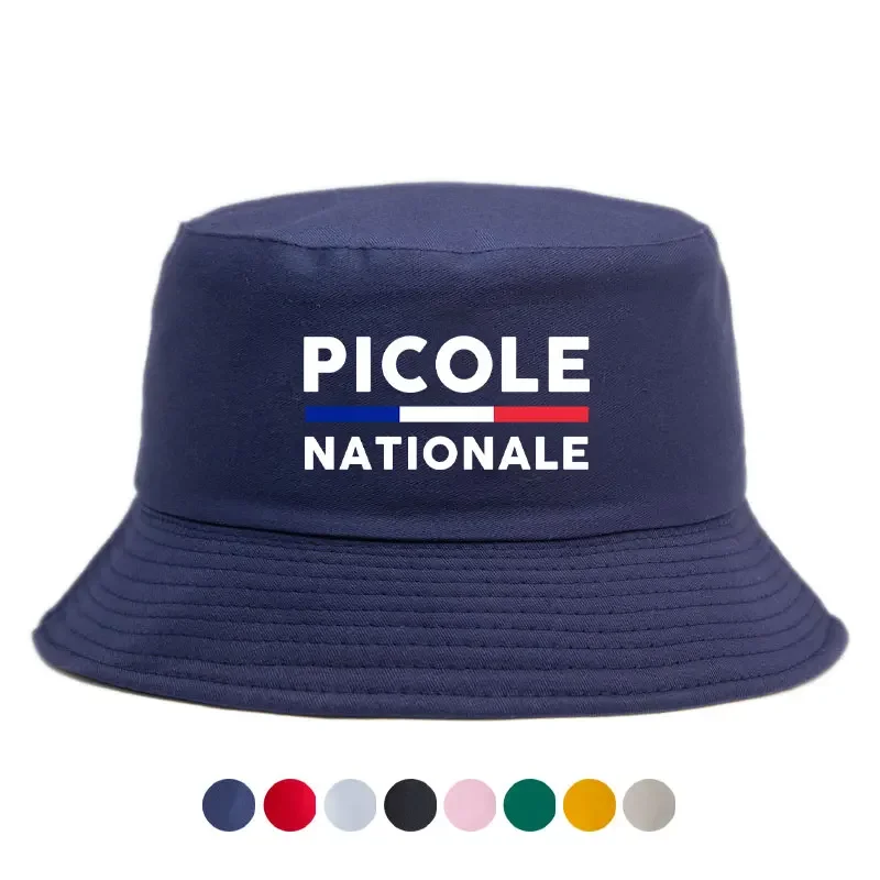 Picole Nationale Reversible Bucket HatS Men Women Cotton Fisherman Cap Unisex Outdoor Sport Activities Panama Bob Chapeau