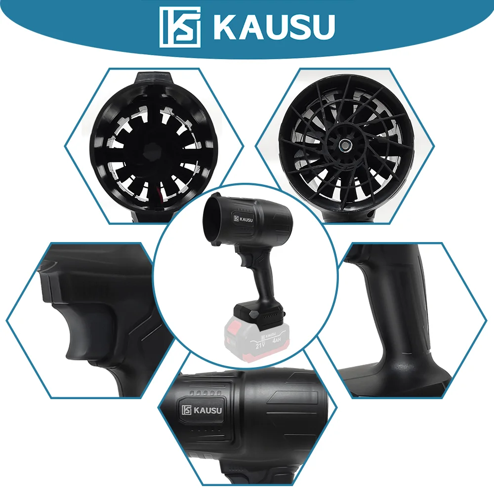 Cordless Electric Blower Jet Fan Lithium Battery Powered Handheld Dust Leafs Snow Removal Power Tool For Makita 18V Battery