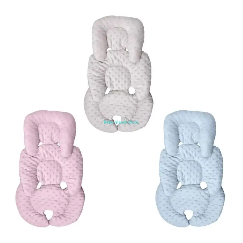 K92D تنفس عربة مقعد وسادة الأطفال حديثي الولادة عربات مقعد بطانة منقط دعم وسادة الطفل يدفع باليدين وسادة مزدوجة الوجهين