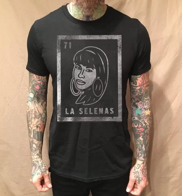 Chola Loteria on Black T Shirt