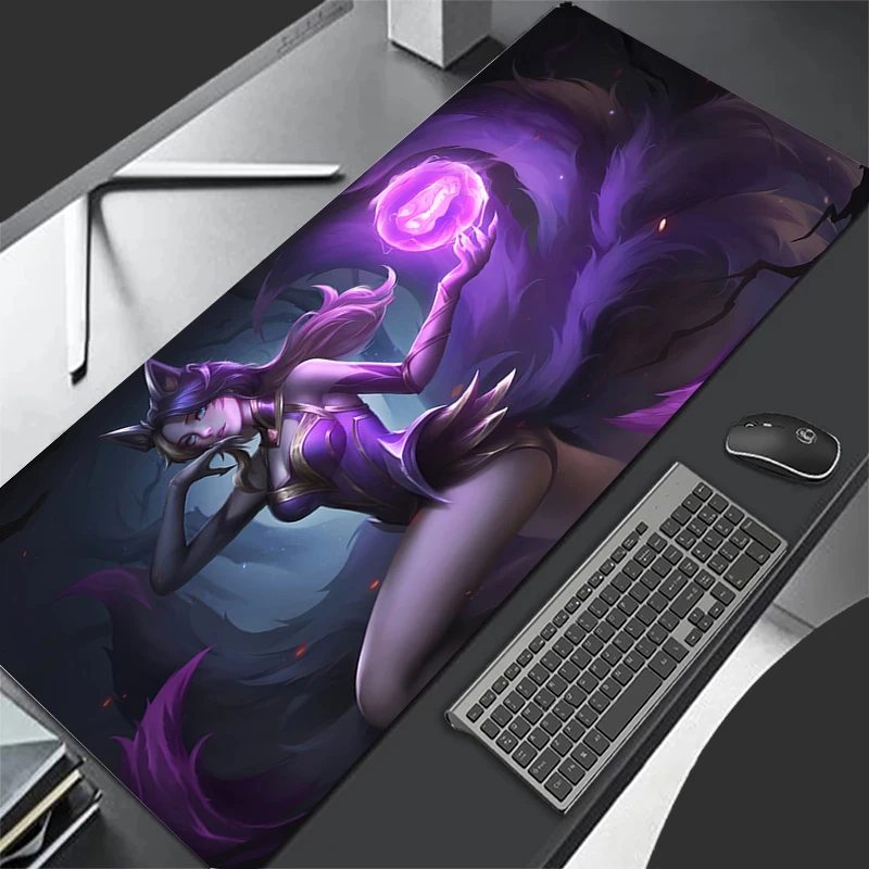 Large Gaming Mousepad XXL Keyboard Gamer Mouse Pad on The Table Speed Desk Mat Anime 500x1000 LOL KDA Mouse Mats Mousepads