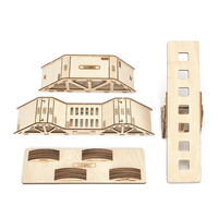 LDARC Desktop Simulation Wooden Model Track Simulate Obstacles For 1/43 RC Car Crawler Car