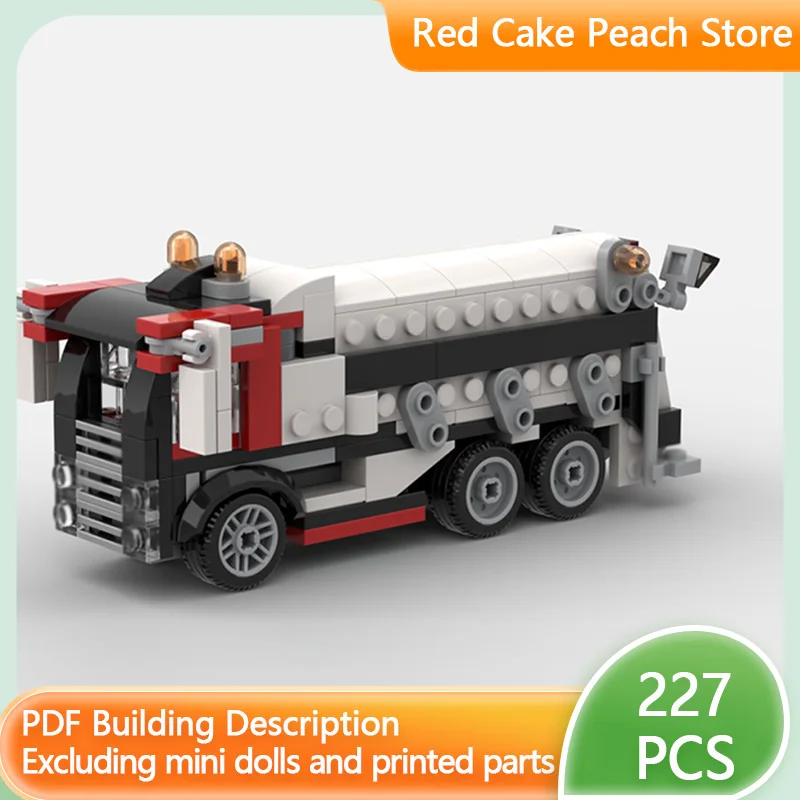 

Модель городской автомобиль MOC, строительные кирпичи, мусоровоз, грузовик, модульная технология, детские праздничные подарки, сборные игрушки, костюм