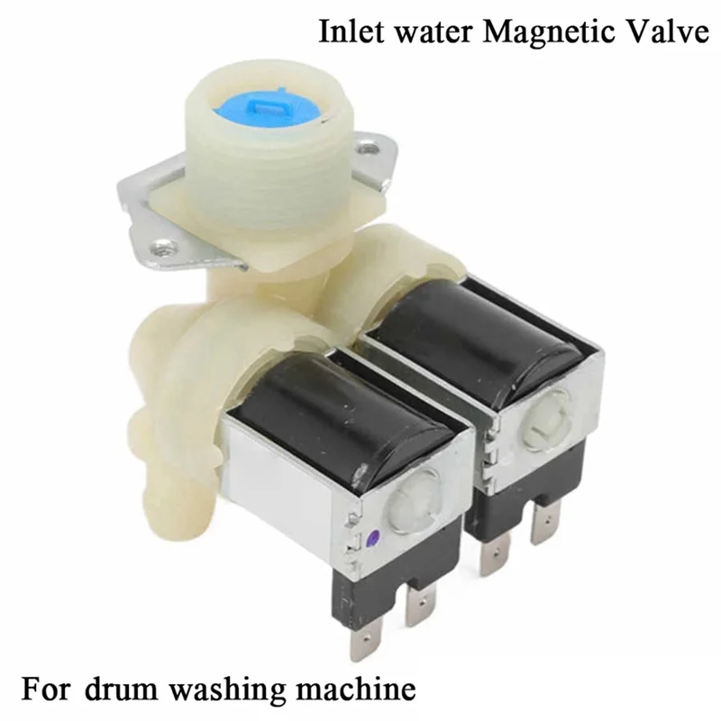 L65A-Drum Washing Machine Inlet Water Valve Dual Heads Inlet Magnetic Valve For  Cylinder Washing Machine FPS