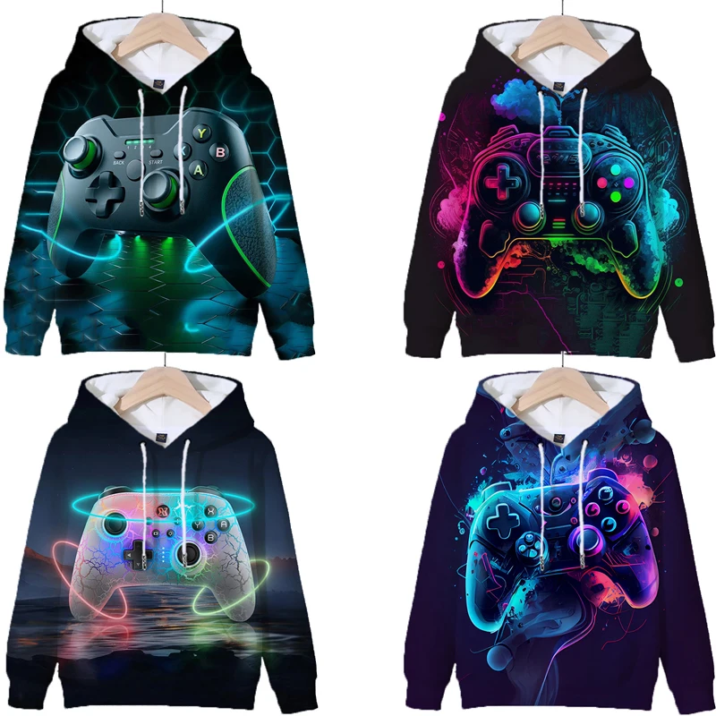 

Kids 3D Print Game Controller Hoodies Boys Long Sleeve Gamepad Sweatshirt Baby Girls Tracksuit Children Clothing Autumn Pullover