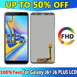 6.0'' For Galaxy J6+ J6 PLUS LCD J610 J610F J610FN Display Touch Screen Display Touch Screen Digitizer Replacement for J6+ LCD