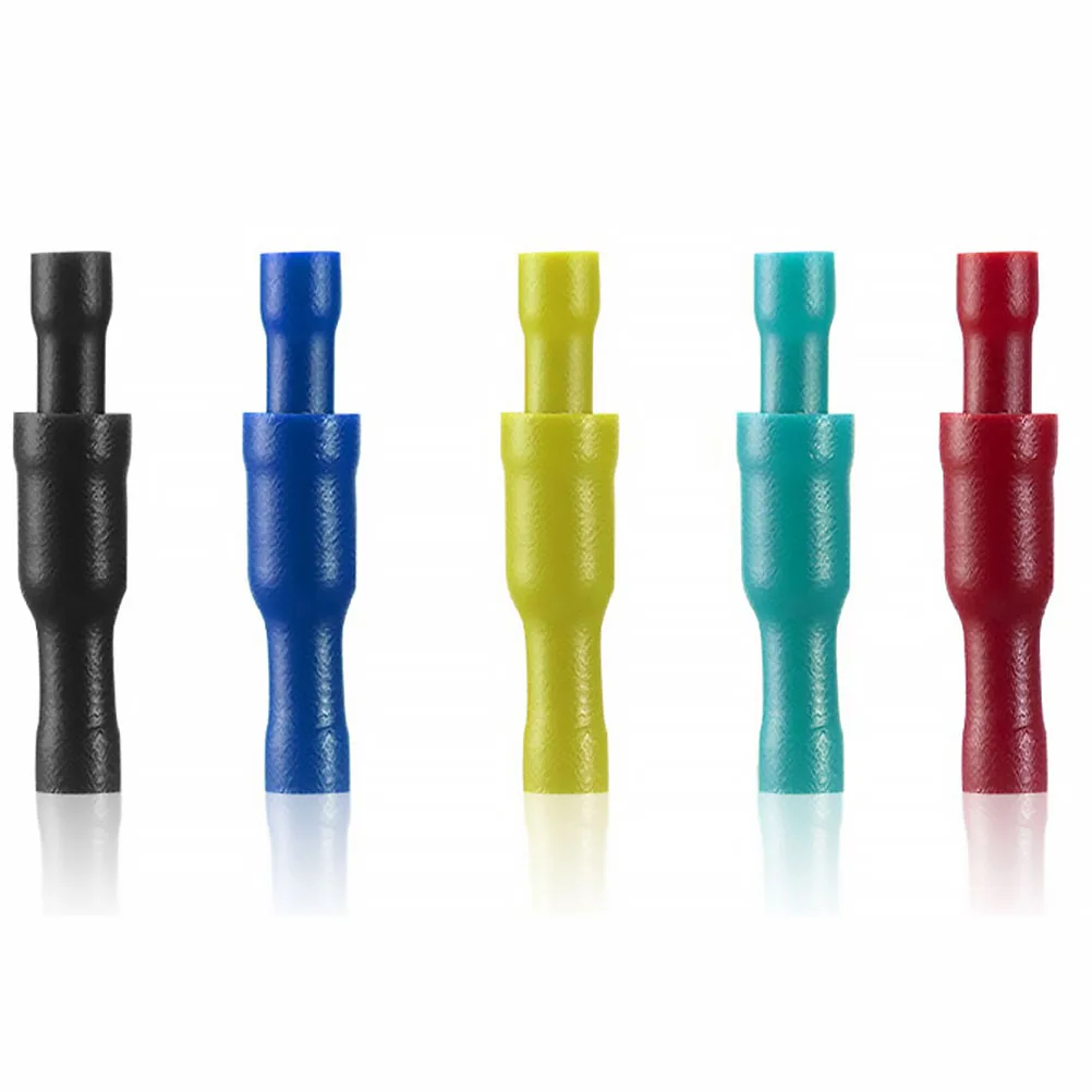 

100Pcs Electrical Insulated Crimp Terminal Kit Multi-Connector Set Butt Ring Spade Quick Disconnect for Home Vehicle Electrical