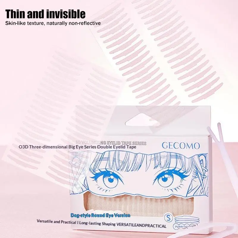 Hot 3D Support Invisible Double Eyelid Tape Self-Adhesive Transparent Eyelid Sticker Waterproof Fiber Sticker Eyelid Lift Strip