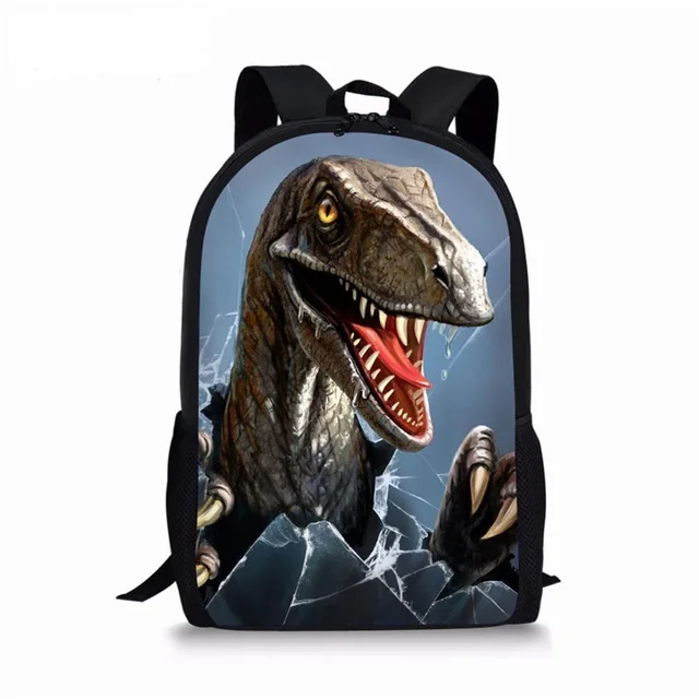 Popular Dinosaur World Backpack Animal Printing Backpack For Kids Jurassic Kingdom Bags For Girls Boys Children School