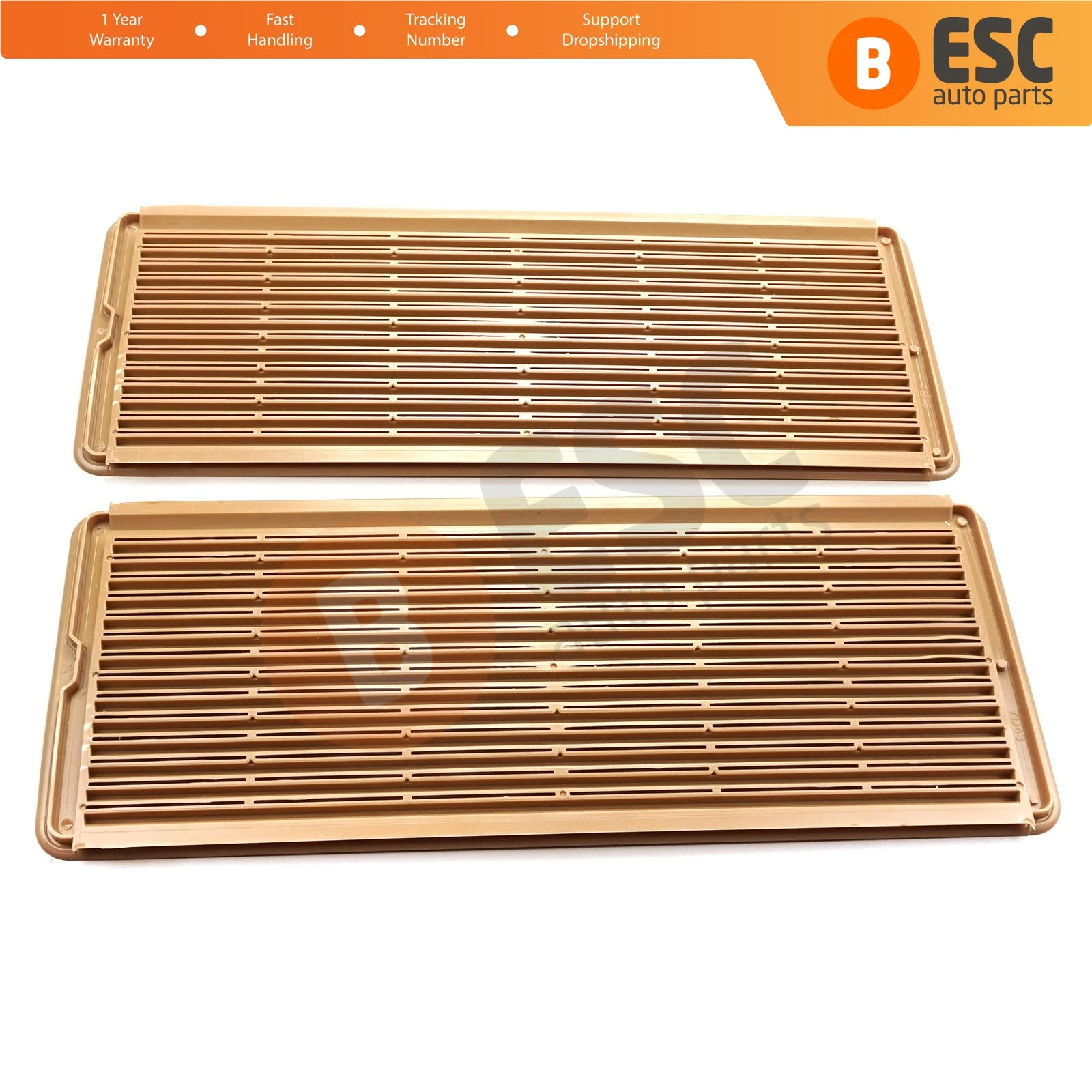 ESR637-1 2 Pieces Sunroof Grille Vent Screen Cover Beige A2117840644 for Mercedes W203 W208 W209 W210 W211 W215 W219 W220 W240