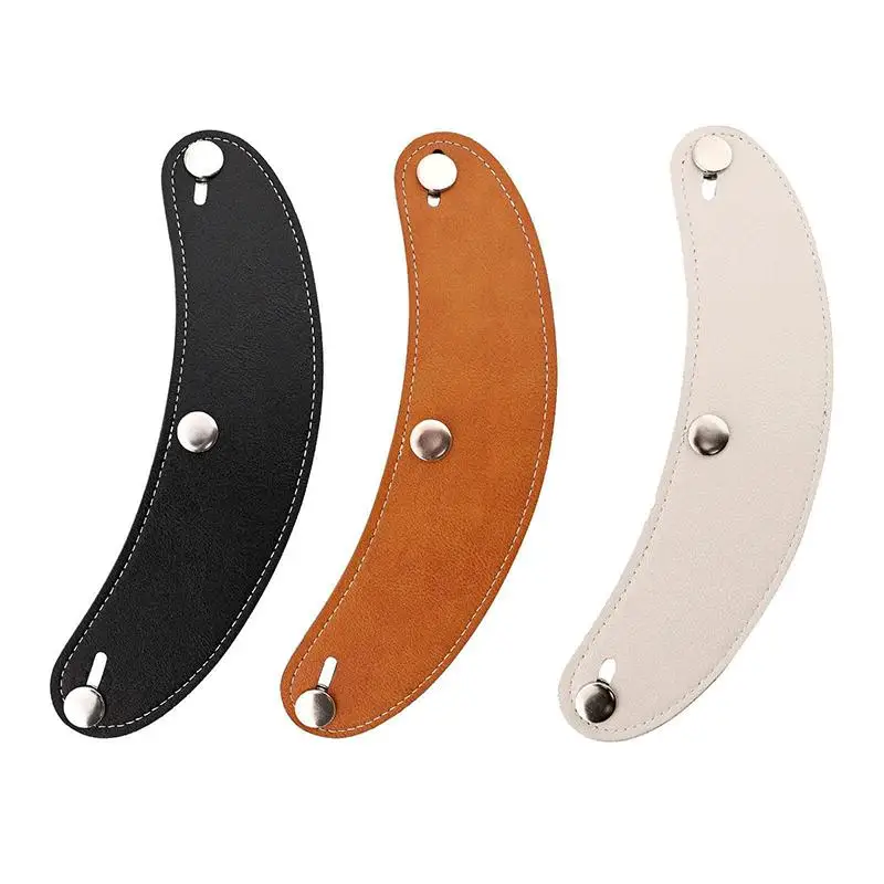 Retro Removable Leather Motorcycle Helmet Visor 3 Pin Design Sun Brim for Mountain Road Riding