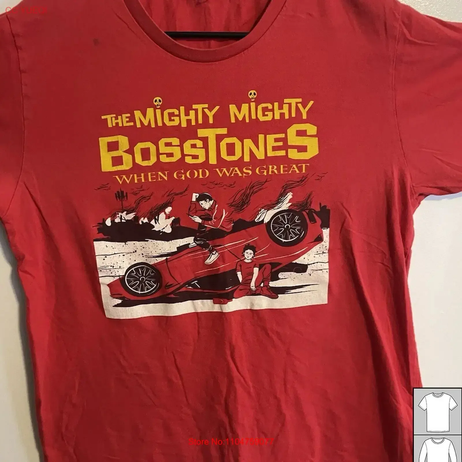 T-shirt The Mighty BossToneS FINAL PARADE S 5XL JJ599, streetwear graphique vintage lavé, vêtements de créateur respirants