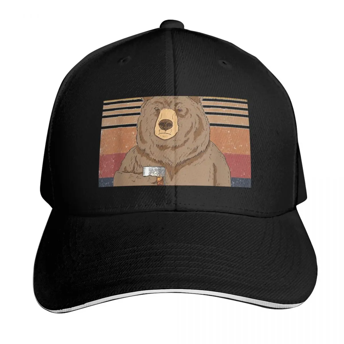 

That&27;s What I Do I Drink Bourbon I Hate People And Know Things Bear DrinkingTShir Baseball Cap Hood Mens Women's