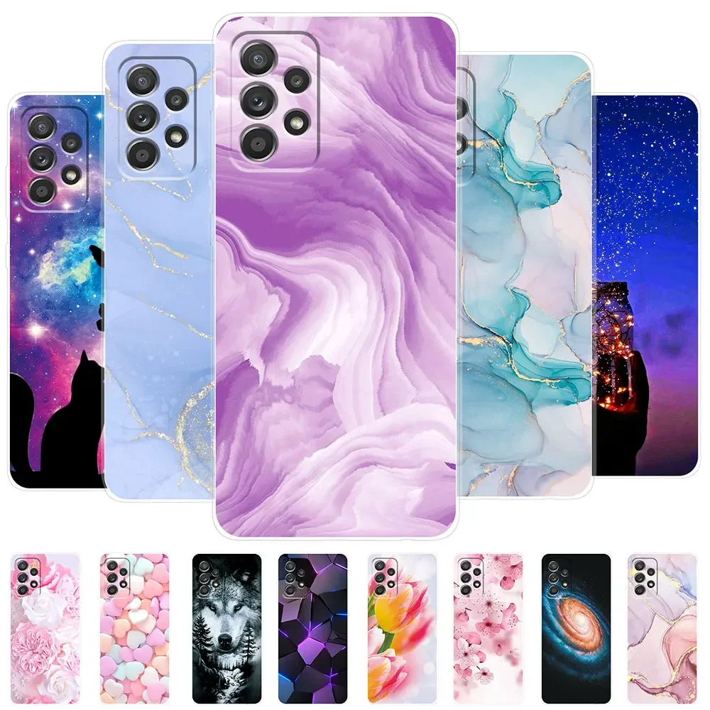 Für Samsung Galaxy A33 5G Fall EINE 33 Aquarell Marmor Transparent Fällen für Samsung A33 5G Fall 2022 abdeckung Silikon Stoßstange Zurück