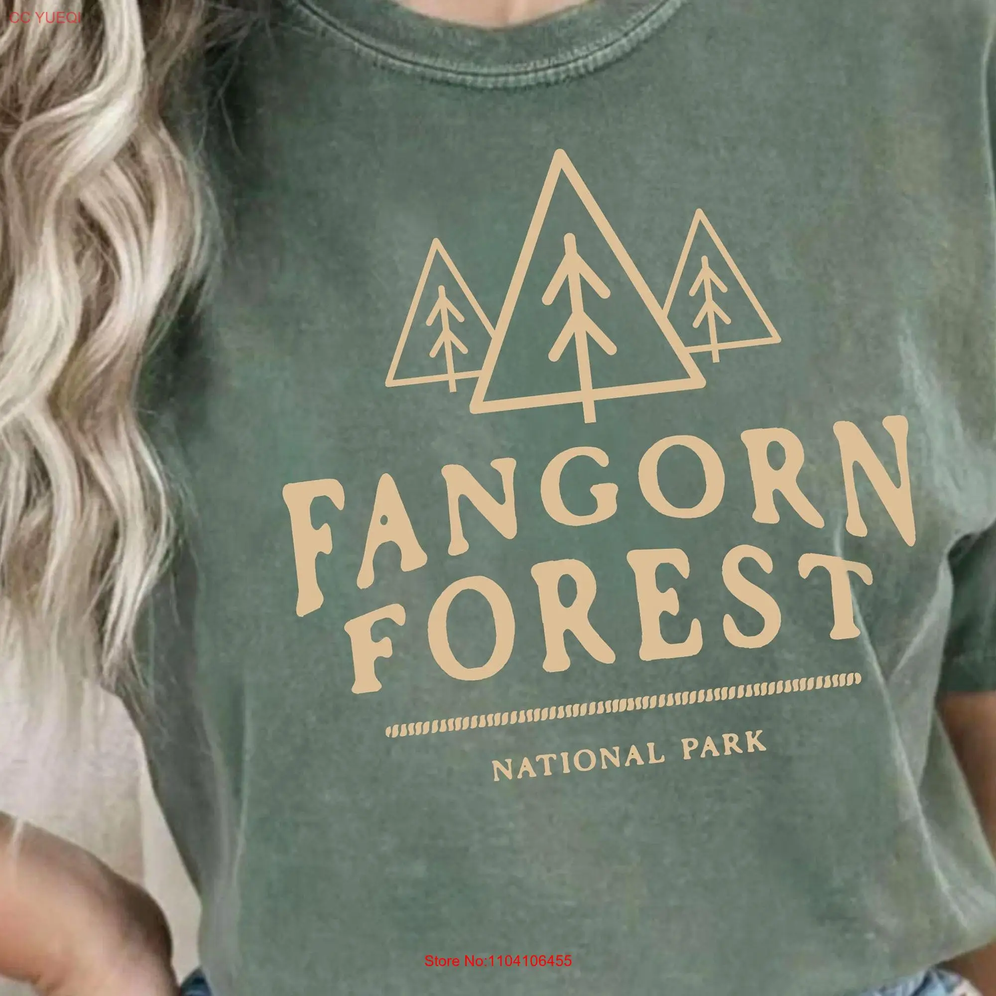 Fangorn Bos Nationaal Park Comfort Kleuren T-Shirt Lange Of Korte Mouwen