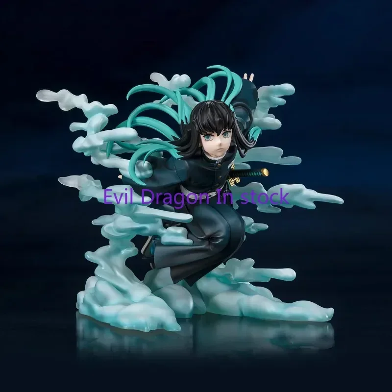 Bandai Original Demon Slayer Anime Figure Figuarts ZERO FZ Tokitou Muichirou Action Figure Toys for Kids Gift Collectible Model