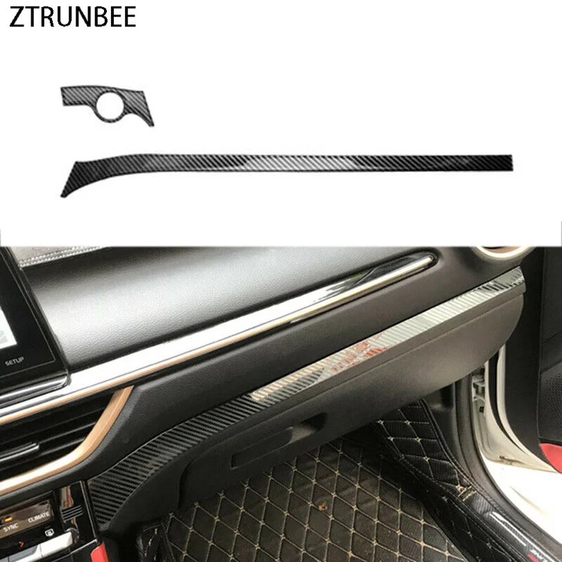 Car Inner Carbon Fiber Central Console Dashboard Panel Cover Molding Trim Styling Decor Accessories for Kia K3 Forte 2019-2021