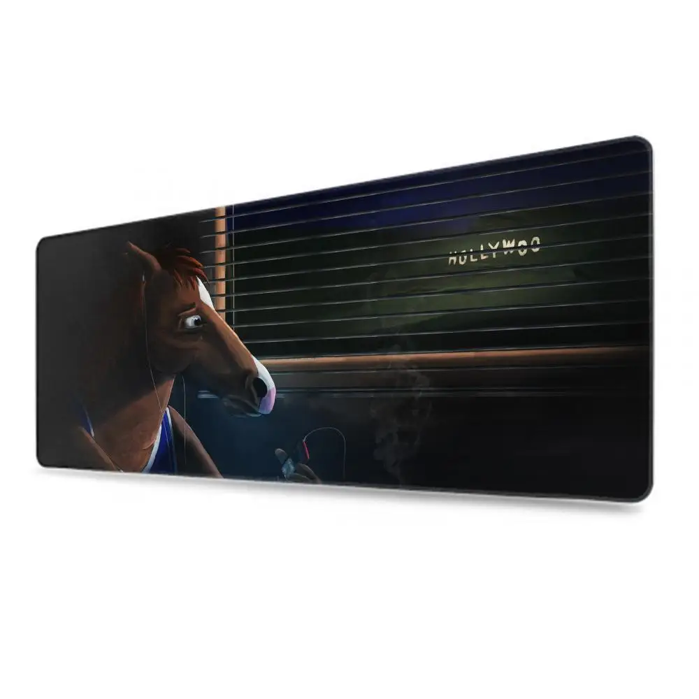 Cool B-BoJack Cartoon Horseman Mouse Pad 900x400mm Mouse desk accessories office Pad Anime Carpet Desk Mat PC Gamer Cabinet Mou