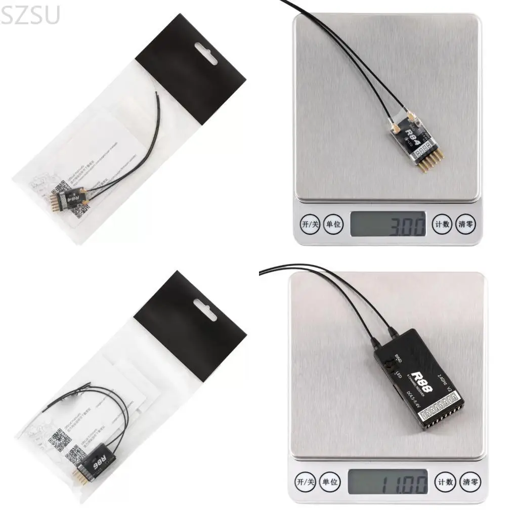 

Радиоприемник SZSU с несколькими протоколами 2,4 ГГц и гибкой входной мощностью для гонок FPV