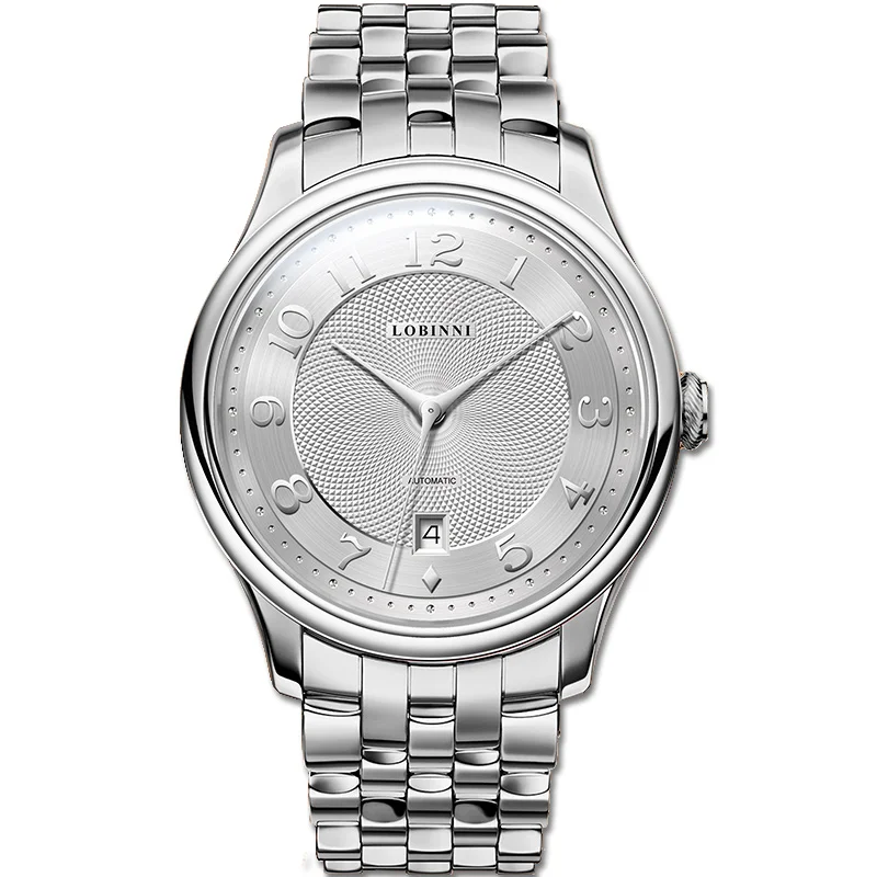 LOBINNI 316L Stainless Steel Men Business Dress Watch MIYOTA 8215 Movement Automatic Mechanical Watches Sapphire Mirror Watches