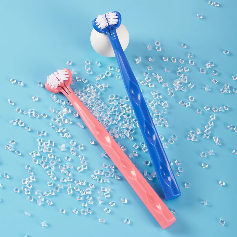 1/2 Piece, Children's Three Sided Toothbrush/High-Quality Soft Bristles/Suitable for Daily Oral Cleaning of Babies Aged 2-6 Year