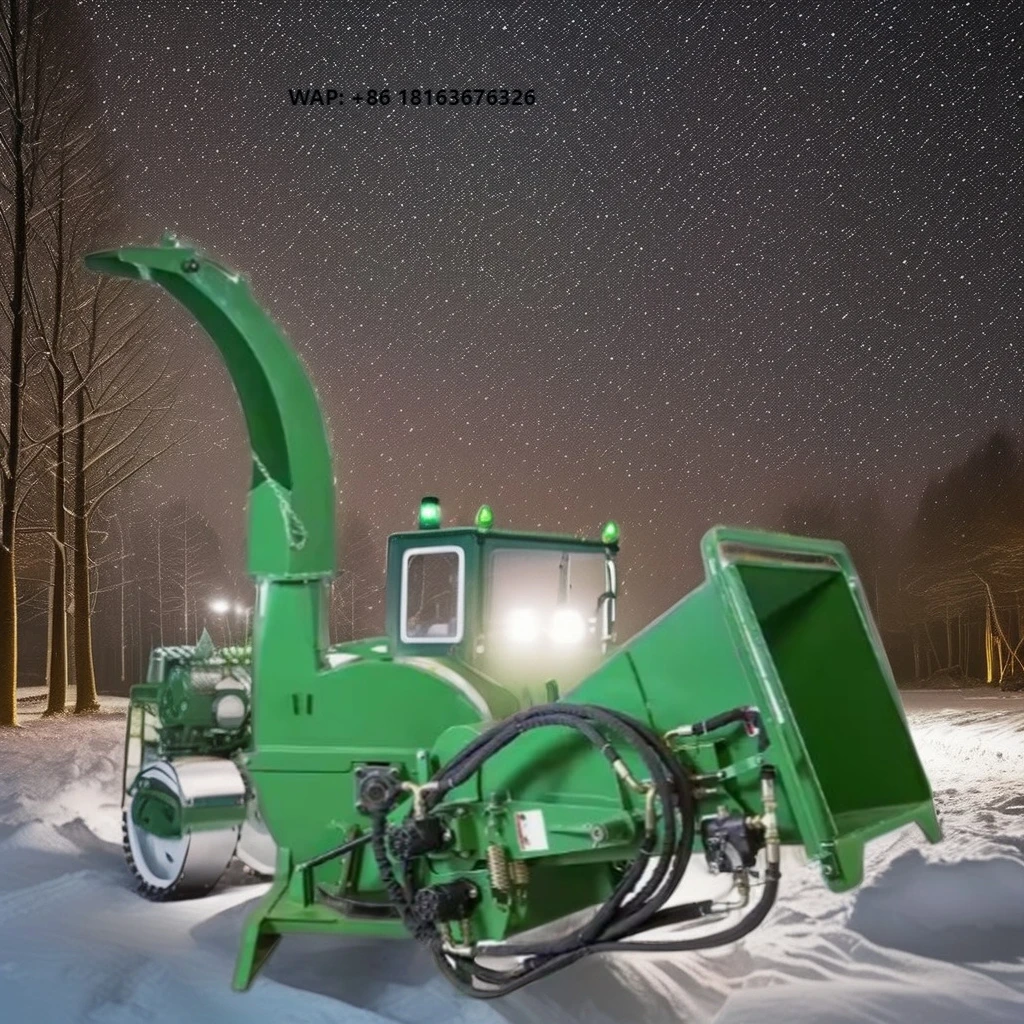 High Efficiency Farm Heavy Best Large Garden Hydraulic 3 Point Hitched Tractor Mounted Wood Chipper Machine Shredder