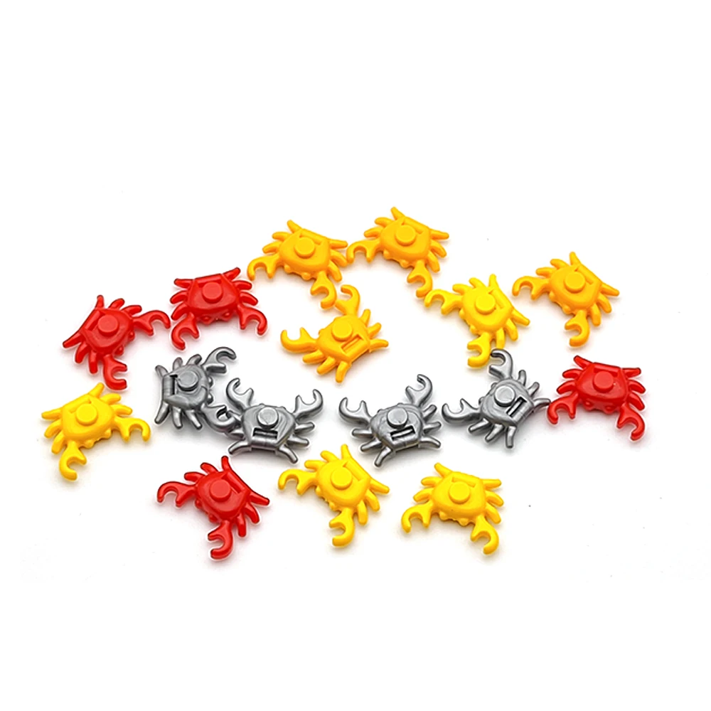 5pcs  Aquatic animal building block Crab MOC Submarine animal Scene  creative  assembling toys Assembles DIY children's toys