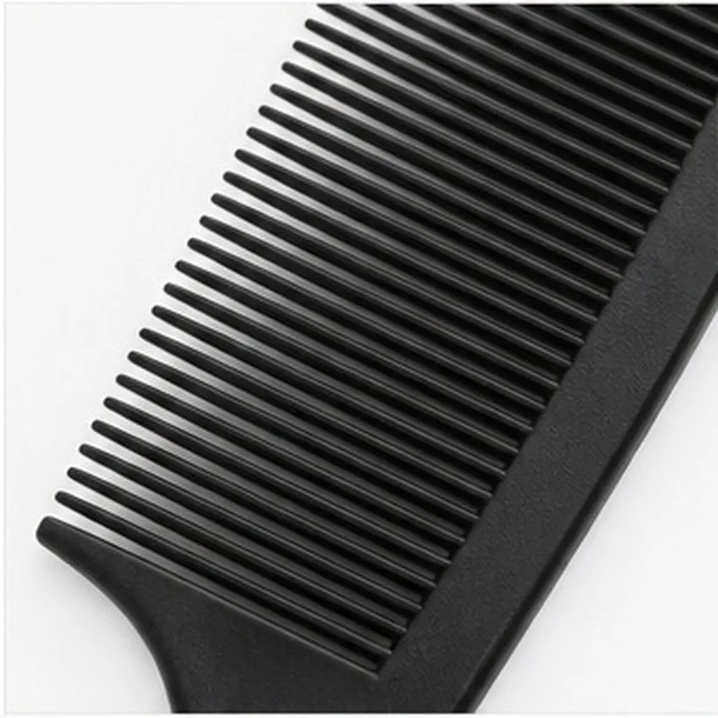 6PCS Smooth Barber Comb Set for Men – Curved Beard Mustache Styling Combs, Portable ABS Travel Hair Kit