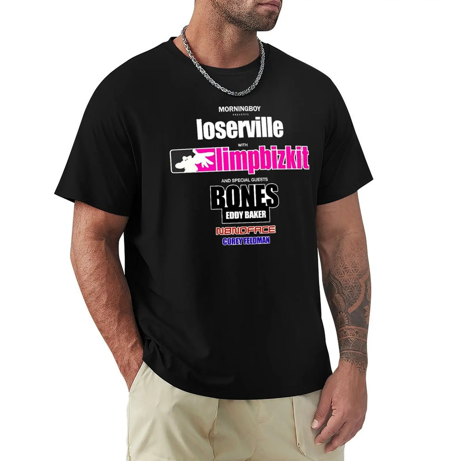 

Limp Bizkit - 2024 Loserville Tour T-Shirt anime stuff valentines clothes Clothing Funny t-shirt men tshirt