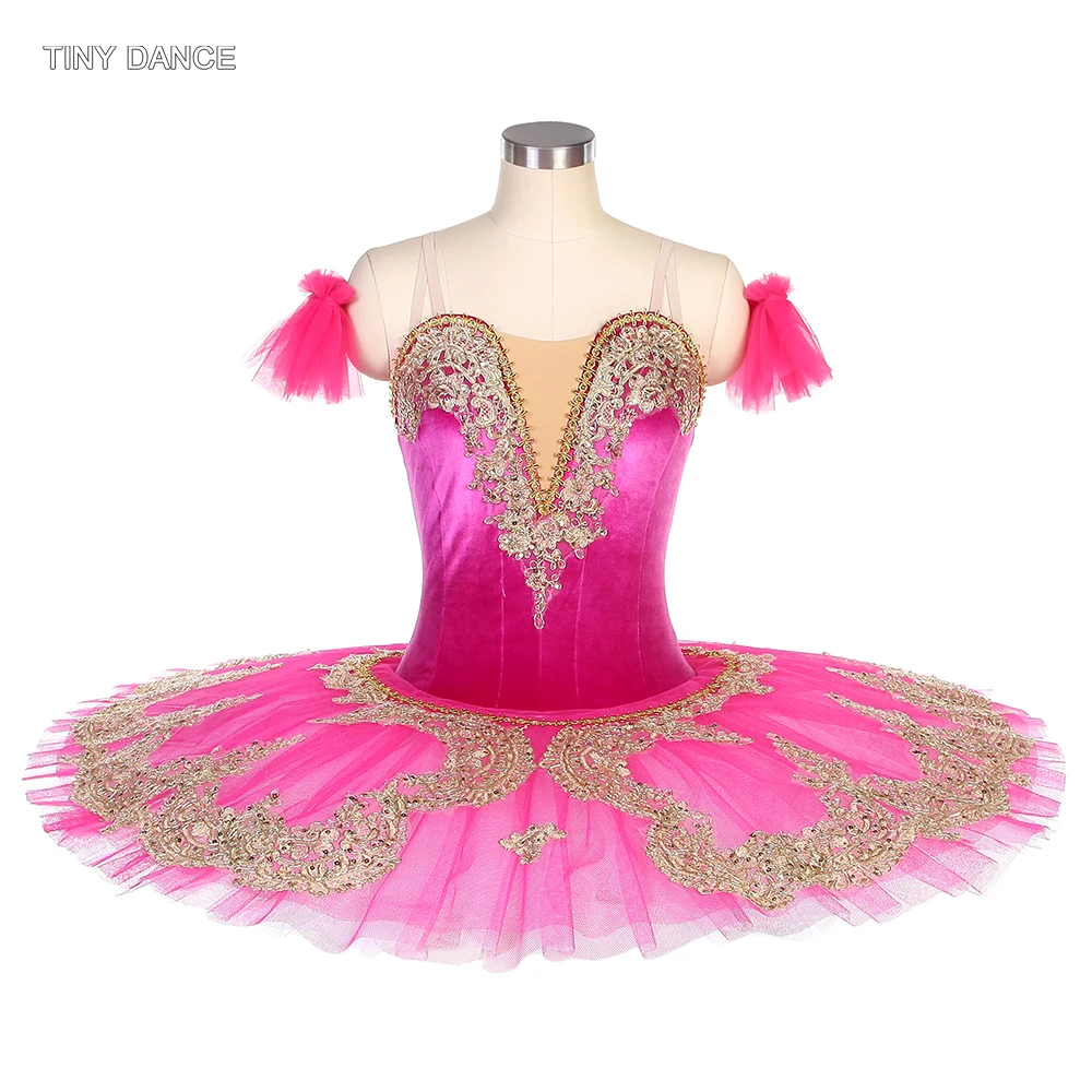 Sugar Plum Fairy Professional Tutu for Grils and Women Pale Pink Stretch Velvet Bodice Ballet Dance Tutu Competition Tutu