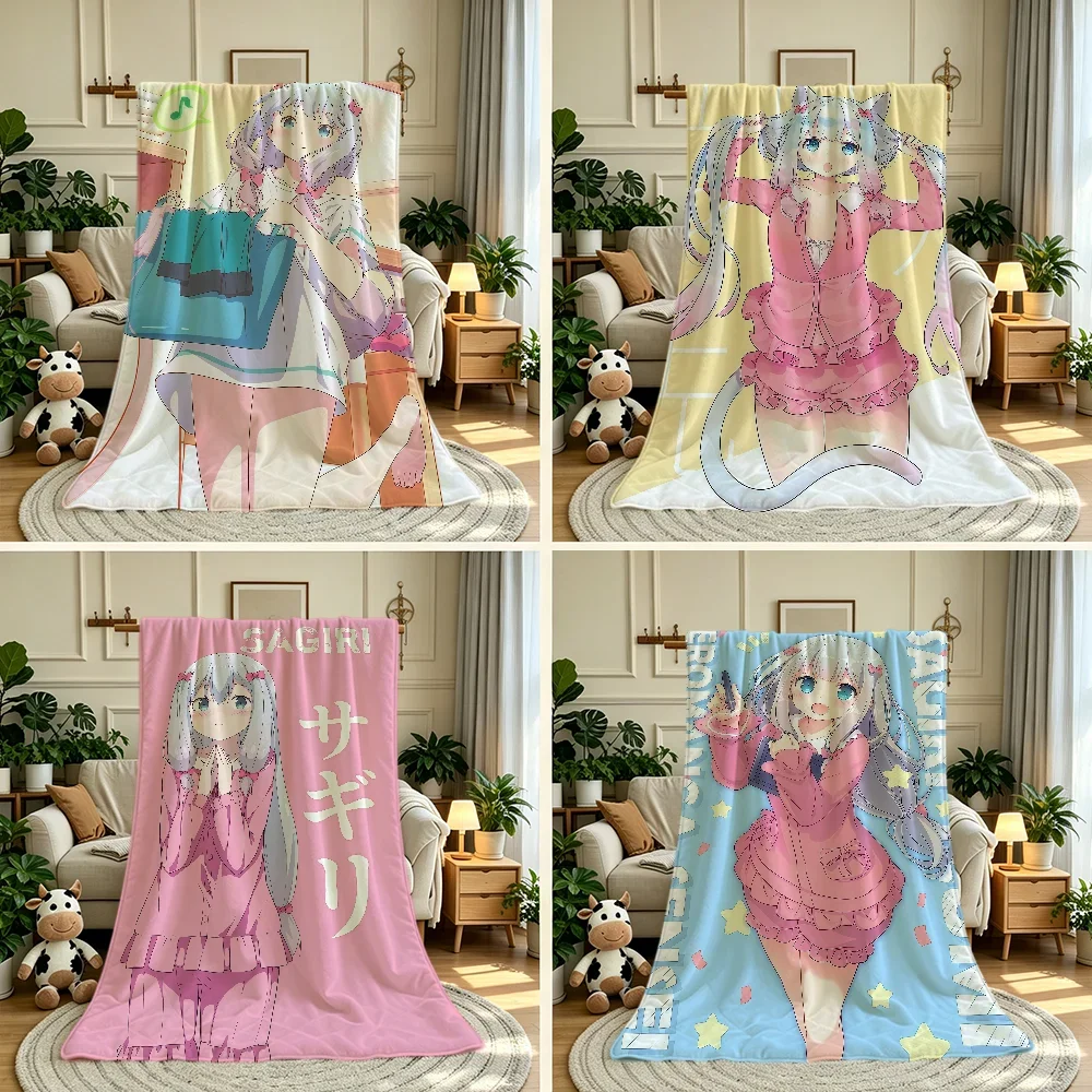 Anime Kawaii Eromanga S-sensei Izumi Sagiri Blanket Throw Super Cosy Plush Living Room Sofa Couch Childish Birthday Gifts