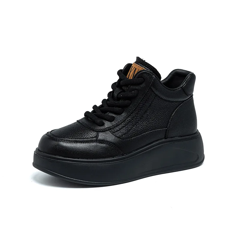 

Женские спортивные универсальные высокие туфли на толстой подошве, весенний новый стиль, повседневная универсальная обувь, кроссовки увеличенной высоты