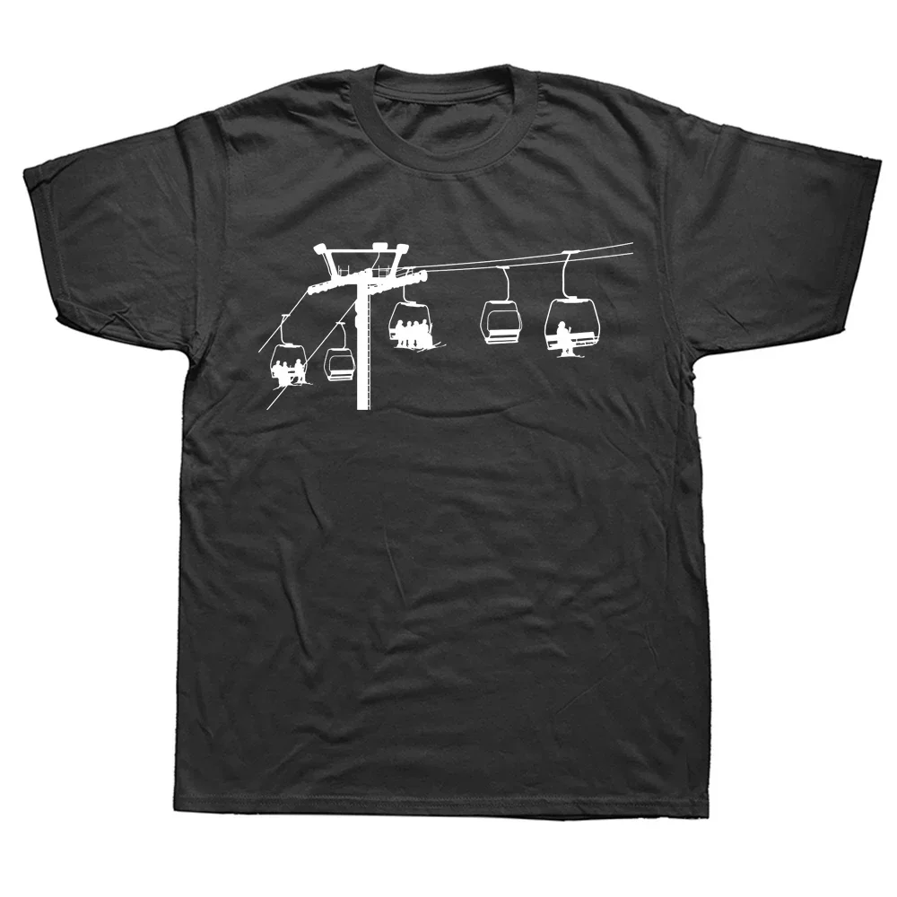 New Ski Lift T-shirt, A Great Gift for Ski Enthusiasts, Extreme Sports Skiers, Cool, Casual, and Stylish T-shirt.graphic Tshirts