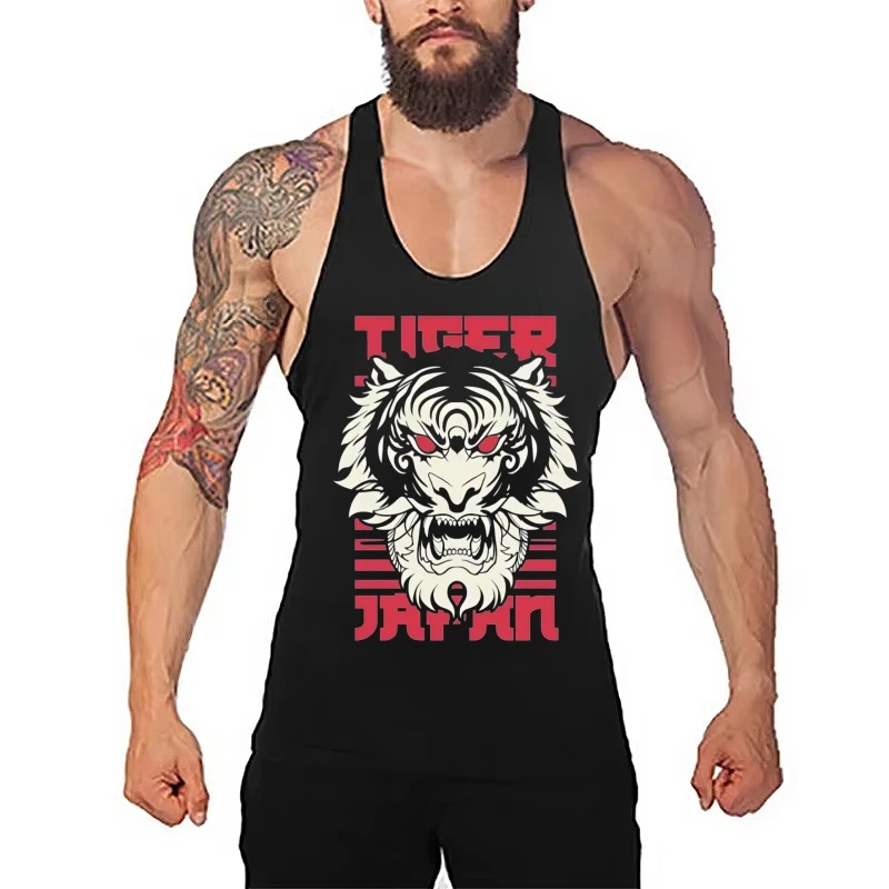 

Мужская майка без рукавов для бодибилдинга, легкая хлопковая спортивная майка с Y-образной спинкой для кардиотренировок