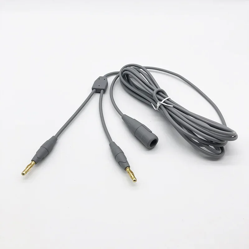 Suitable for GE high frequency bipolar negative plate cable LEEP Lip neutral electrode circuit plate double parallel banana plug