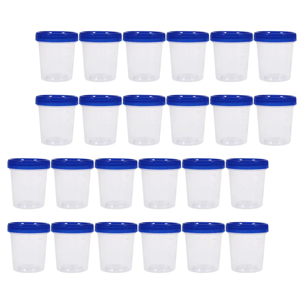 

24 Pcs Measuring Cups Transparent Sealed Sample Containers Laboratory Beakers Reusable