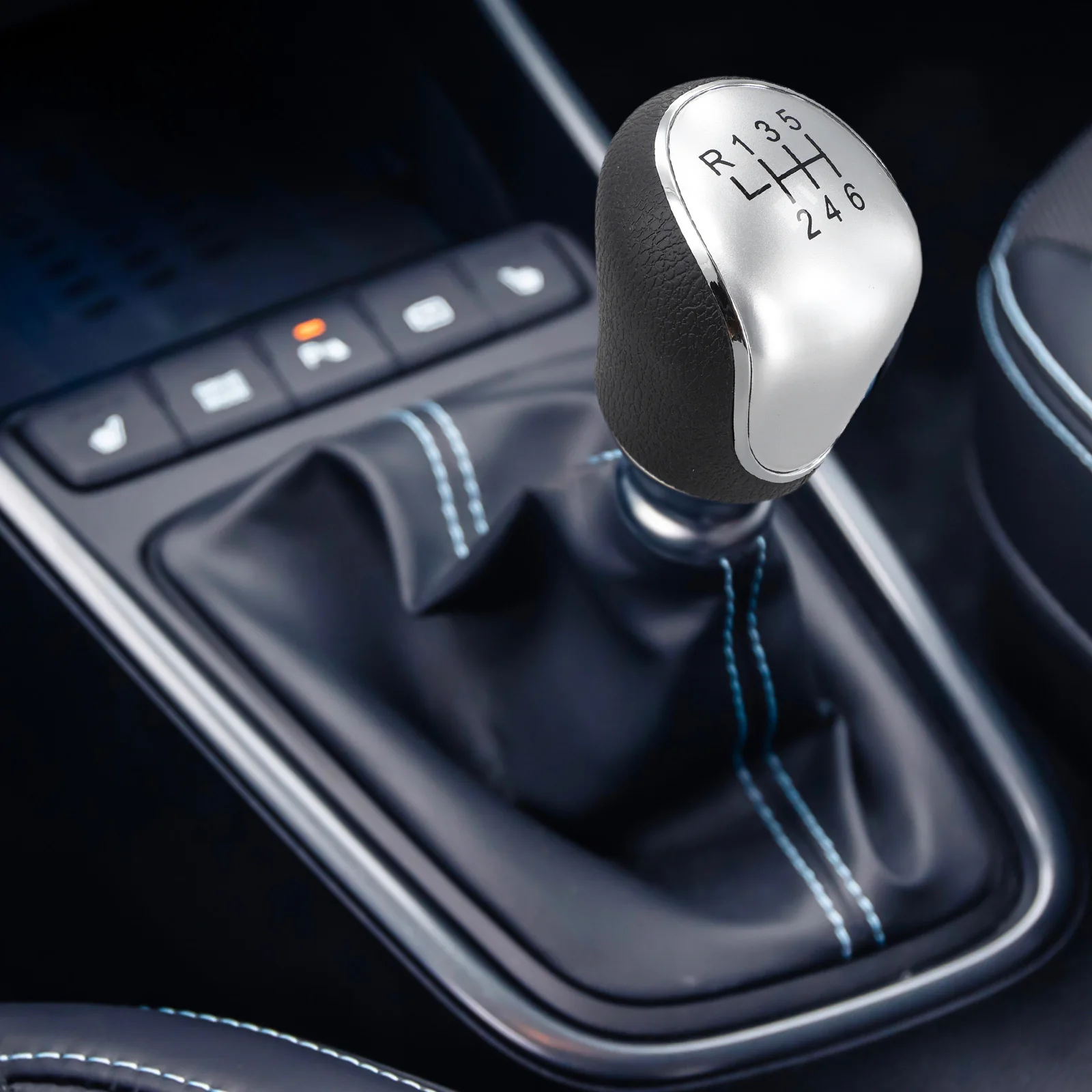 현대 IX35 2012-2016 6단 기어용 맞춤형 기어 시프트 노브 스타일리시하고 인체공학적 디자인 쉬운 설치