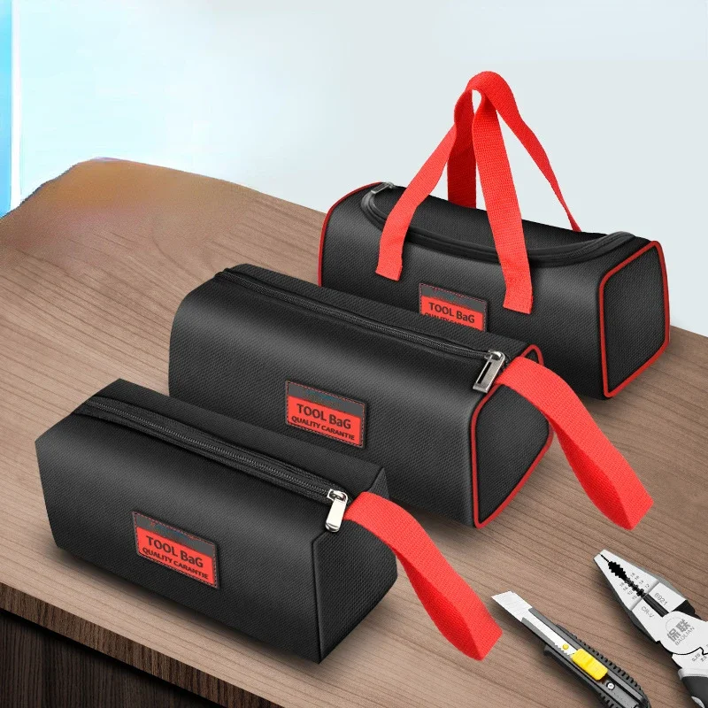 Large / Small Multifunctional Tool Bag Waterproof Wear-Resistant Durable 1680D Oxford Cloth Portable Tool Storage Tool Bag